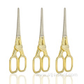 Gold Eiffel Tower Etched Beauty Scissors of Stainless Steel Quality